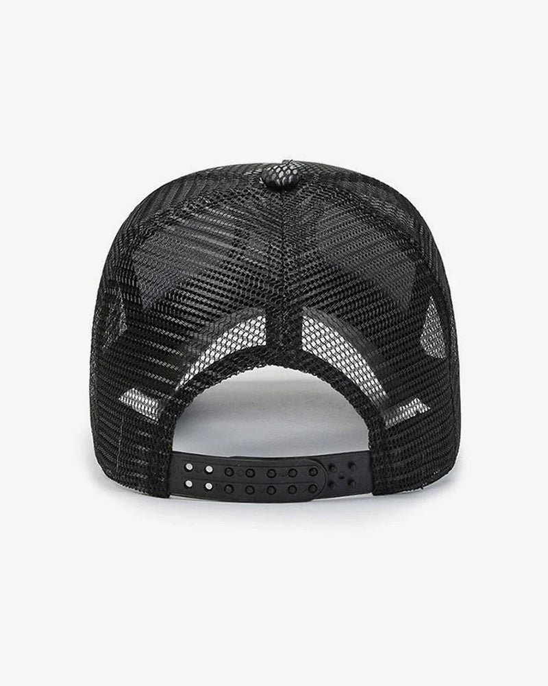 Wolf Trucker Black Cap - C0187