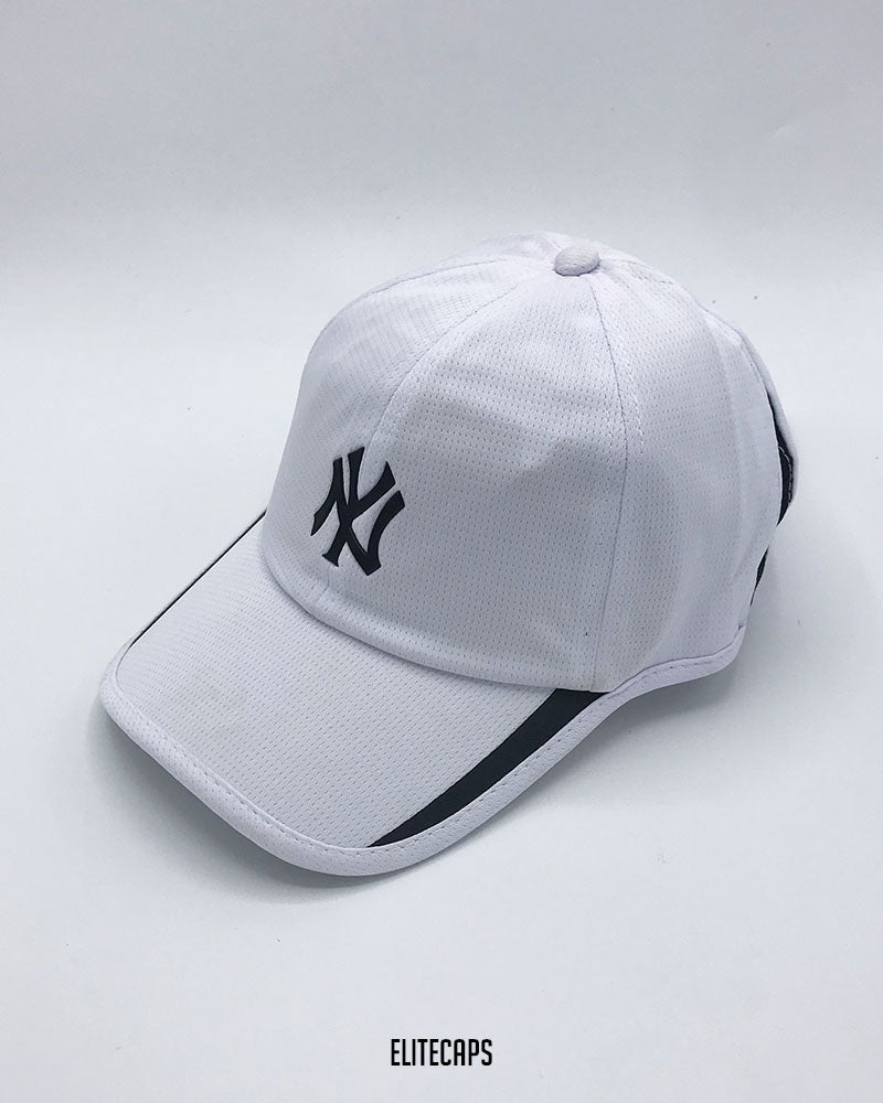 NY White Sports Baseball Cap - C0423
