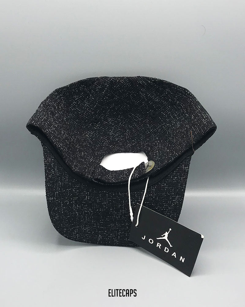 JDN Black Sparkle Texture Baseball Cap - C0401