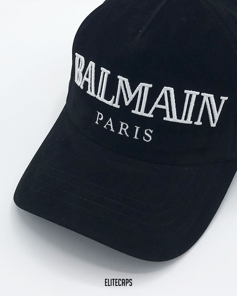 Luxury Velvet Black BAL-PARIS Cap - C0530
