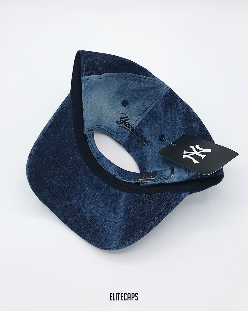 Yankees NY Blue Tie-Dye Denim Baseball Cap - C0515