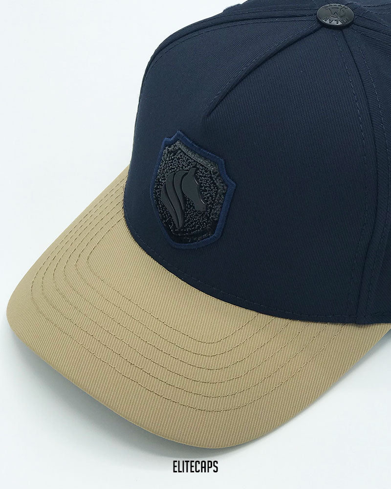 Two-Tone Navy Classic MILAN Baseball Cap - C0688