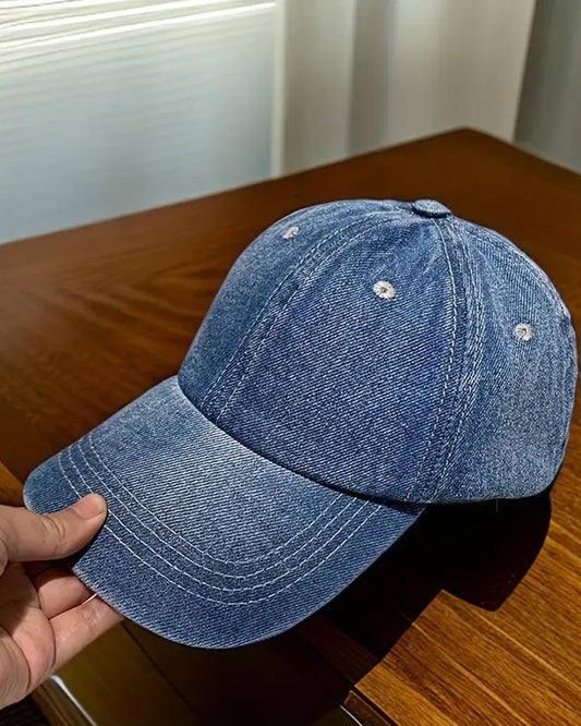 Basic Blue Denim Cap - C0121B