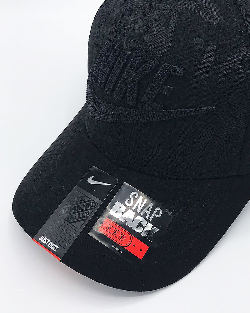 NKE Black Camo Baseball Cap - C0329