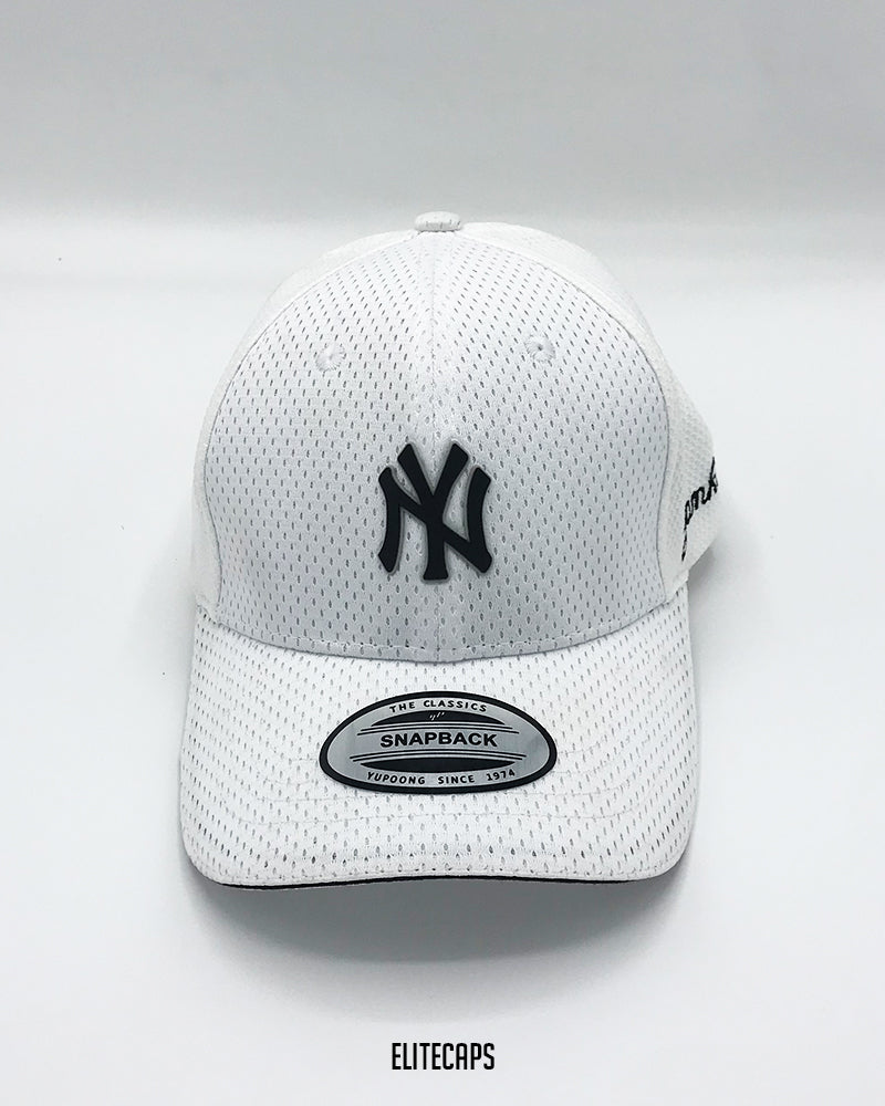 NY White Mesh Cap - C0269