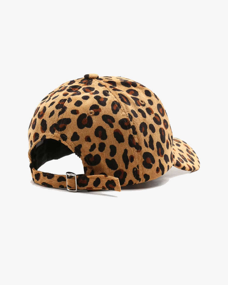 Panther Pattern Corduroy Cap - C0182