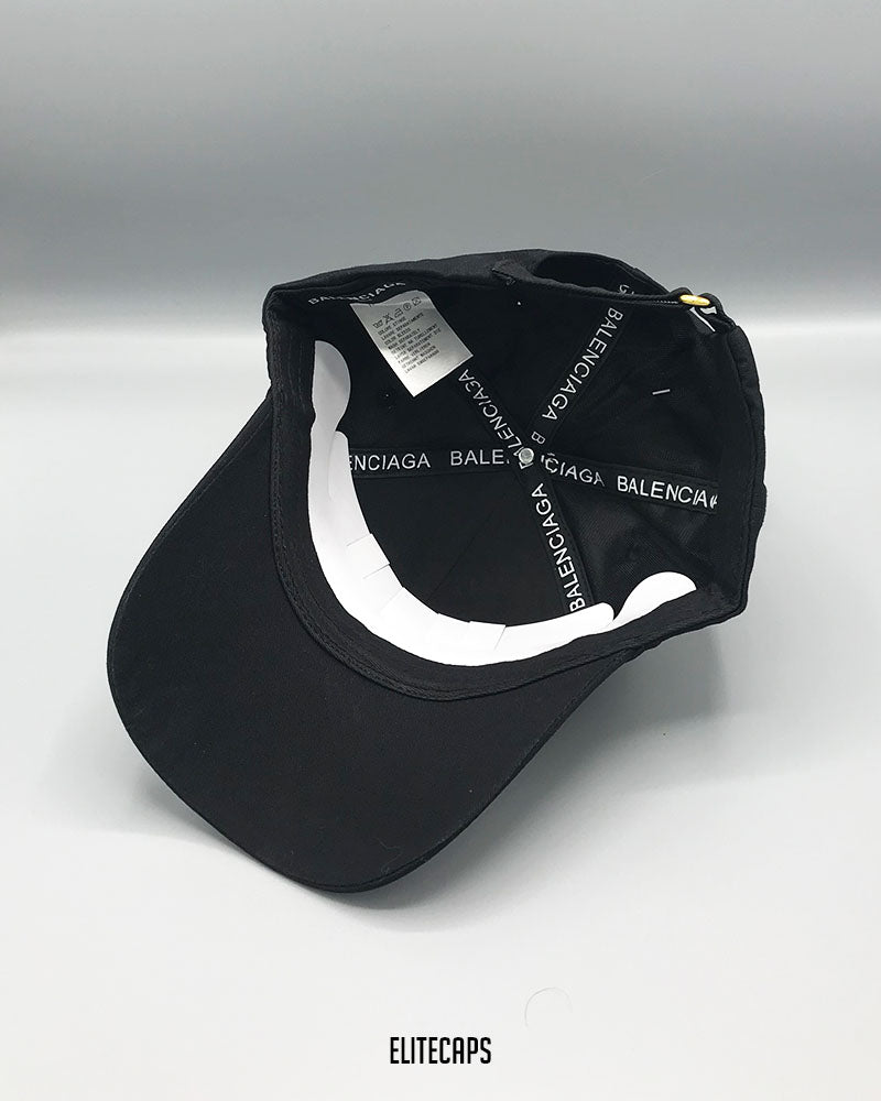 BALCGA Black Graffiti Script Baseball Cap - C0400