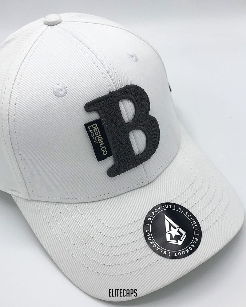 White Classic BKT Embroidered Cap - C0506