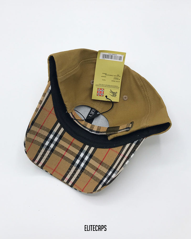 BURBERY Signature Two-Tone Baseball Cap - C0580