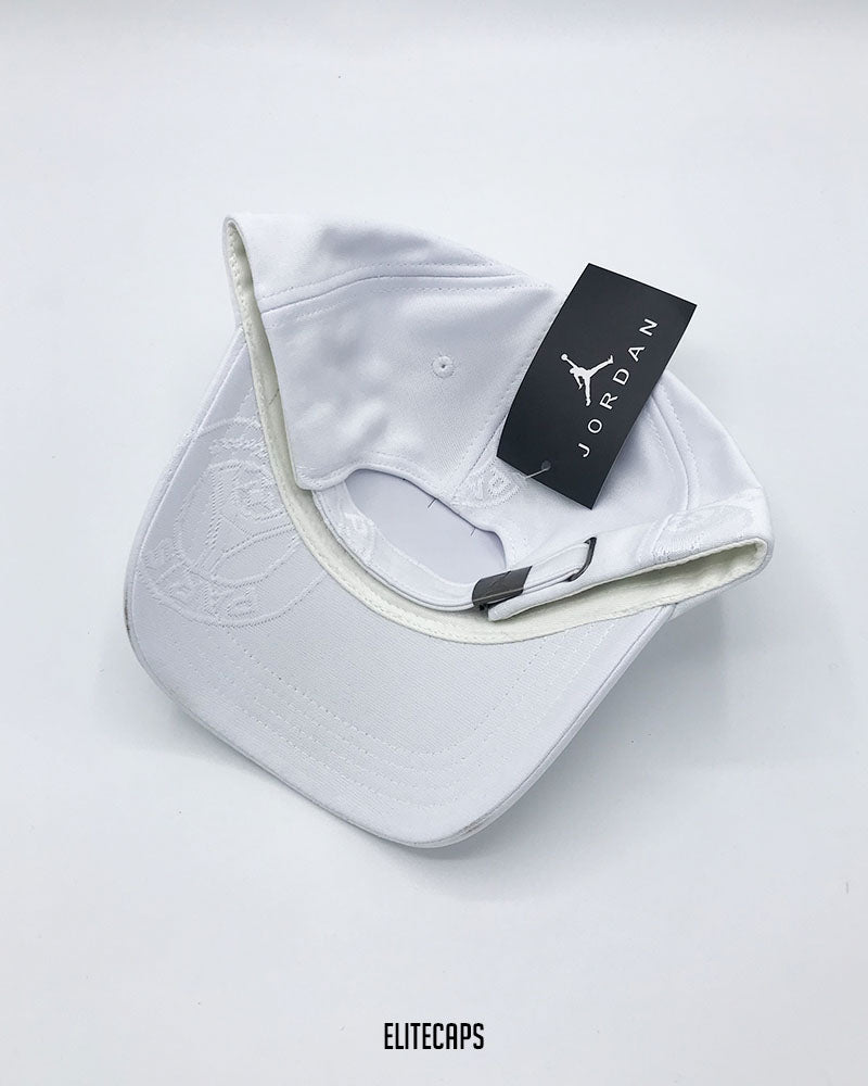 Jordan PARIS White Pattern Baseball Cap - C0626
