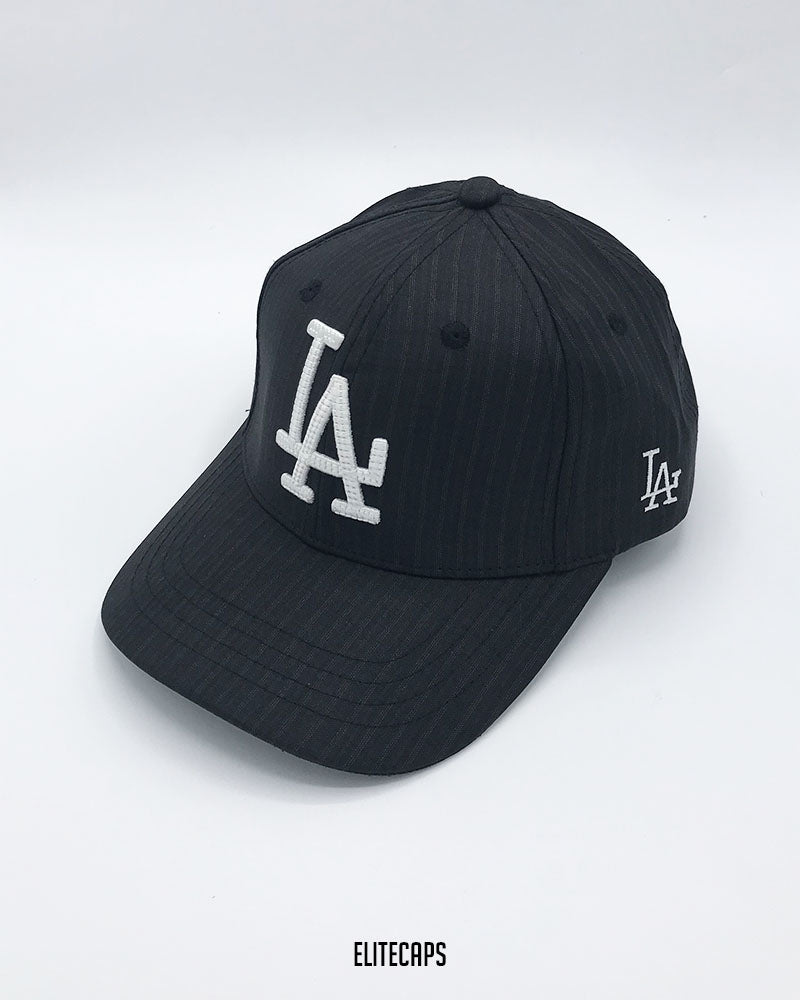 LA Grey Pinstripe Baseball Cap - C0422