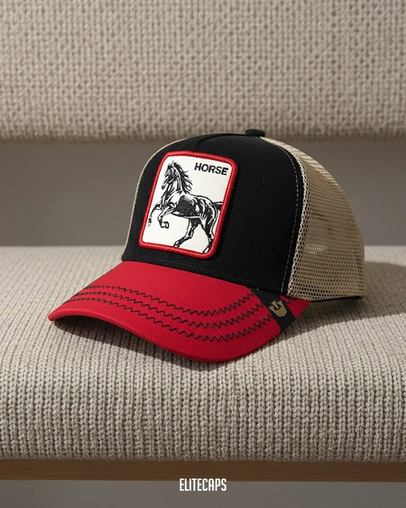 Multi-Color Horse Trucker Cap - C0312