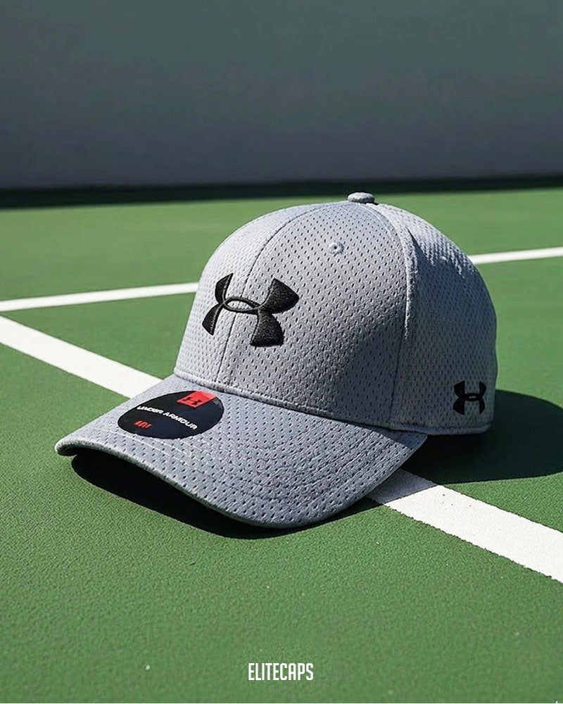 Grey UA Mesh Sports Cap - C0521