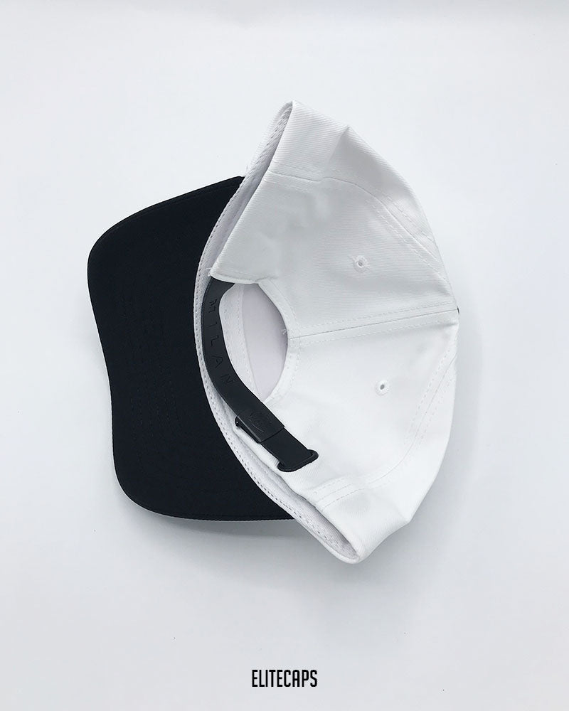 Two-Tone White Classic MILAN Baseball Cap - C0643
