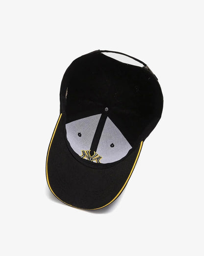 NY Black & Yellow Contrast Embroidered Cap - C0169