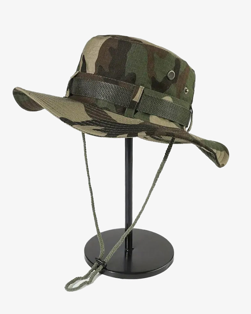 Green Camo Bucket Hat - H0112