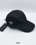 PRADA Black Mesh-Panel Baseball Cap - C0625