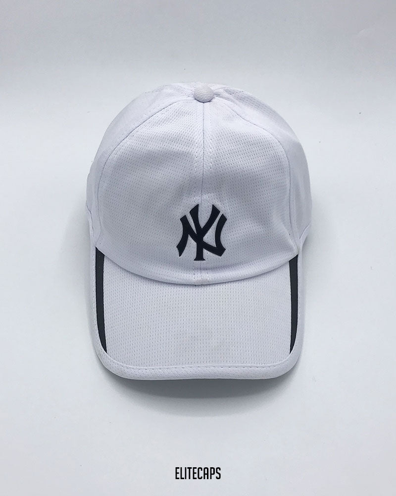 NY White Sports Baseball Cap - C0423