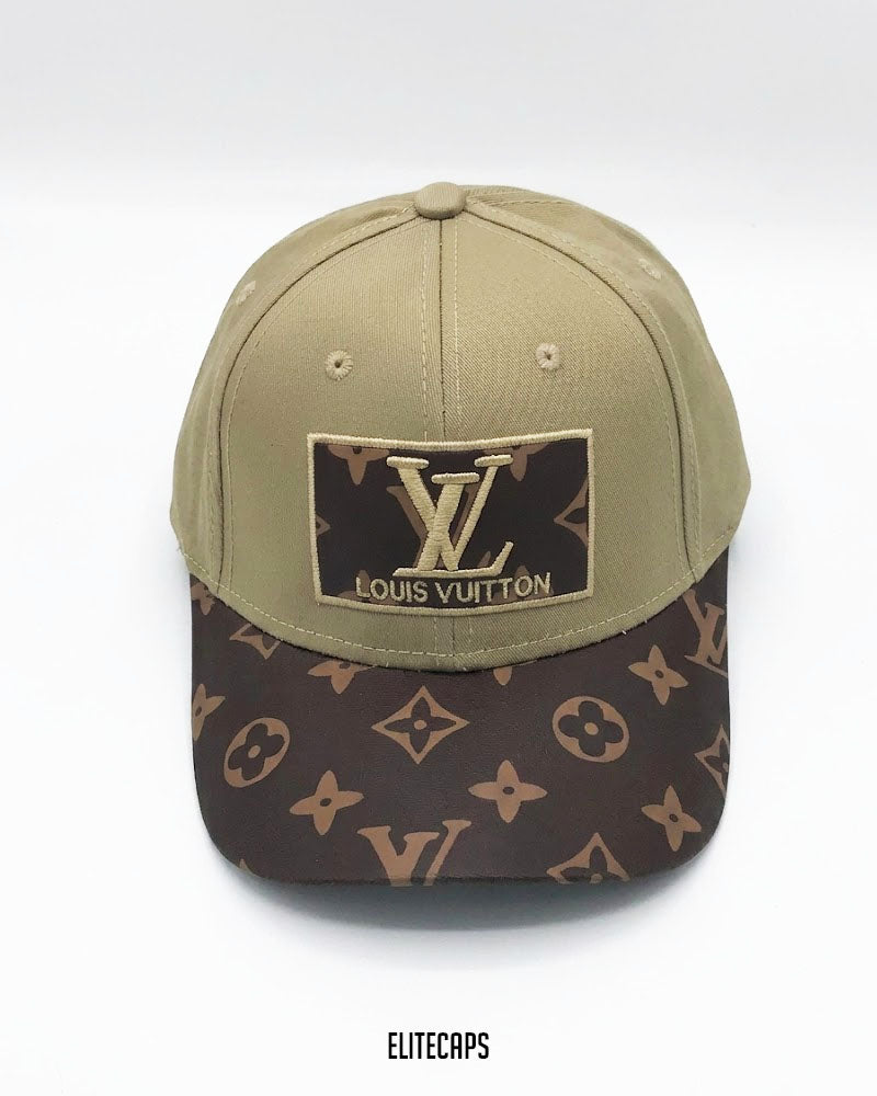 Premium LV Beige Signature Cap - C0443