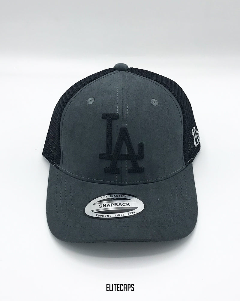 Grey LA Trucker Cap - C0273