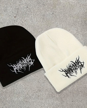 Gothic Street Punk Knitted Beanie - B0103 – Elite Caps