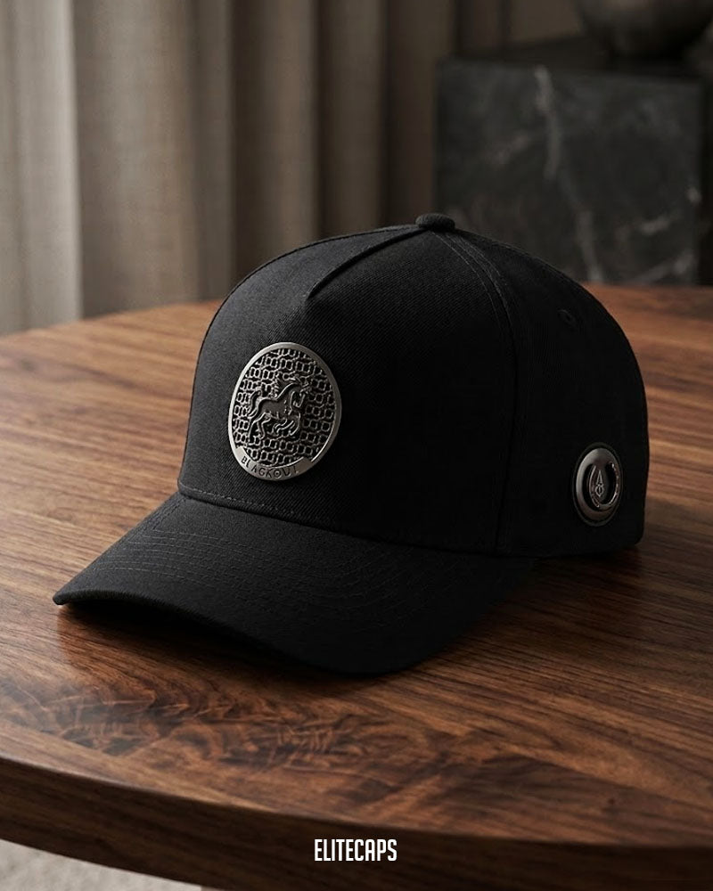 Luxury Black Horse BKT Cap - C0433