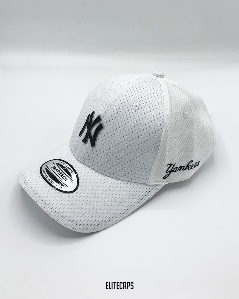 NY White Mesh Cap - C0269