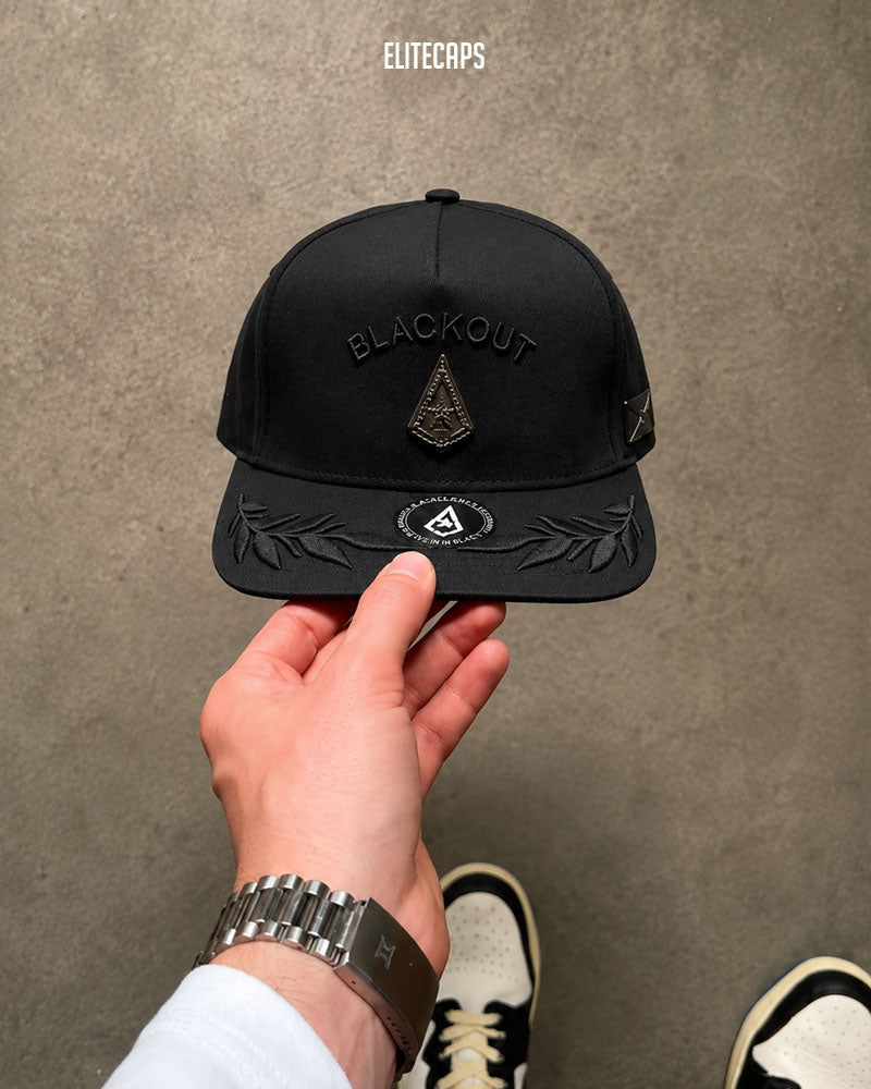 Jet Black Captain BKT Snapback Cap - C0581