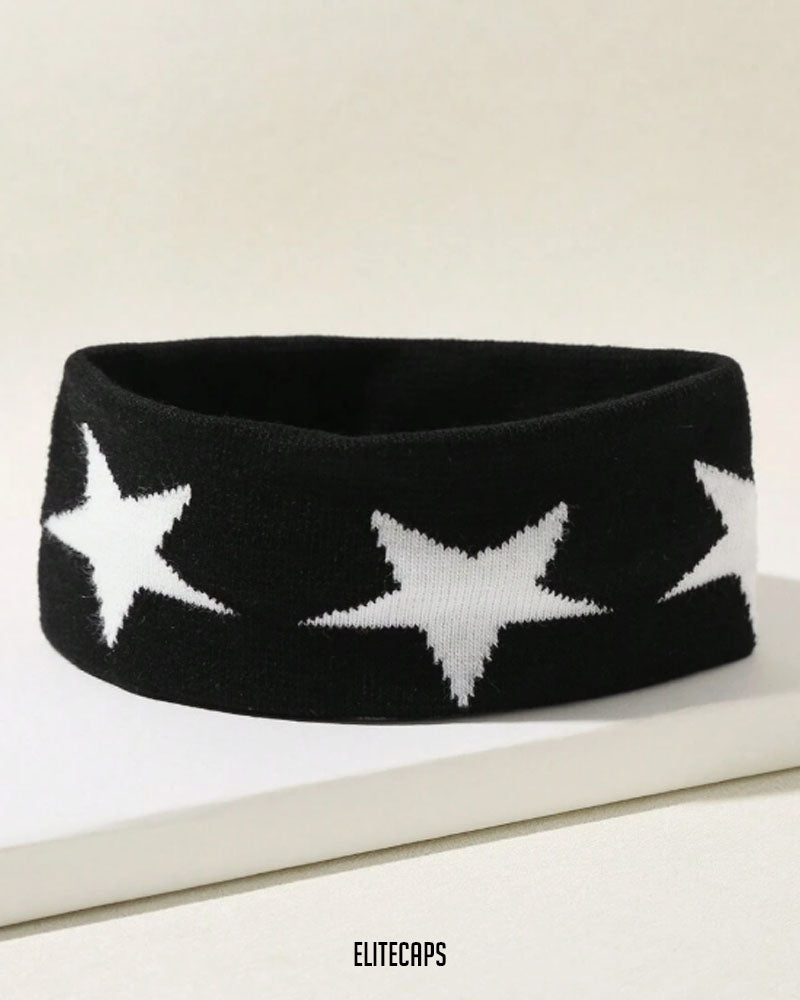 Star Knitted Sport Headband - HB002
