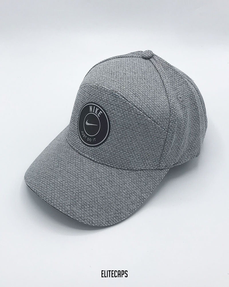 NKE Grey Textured Baseball Cap - C0426