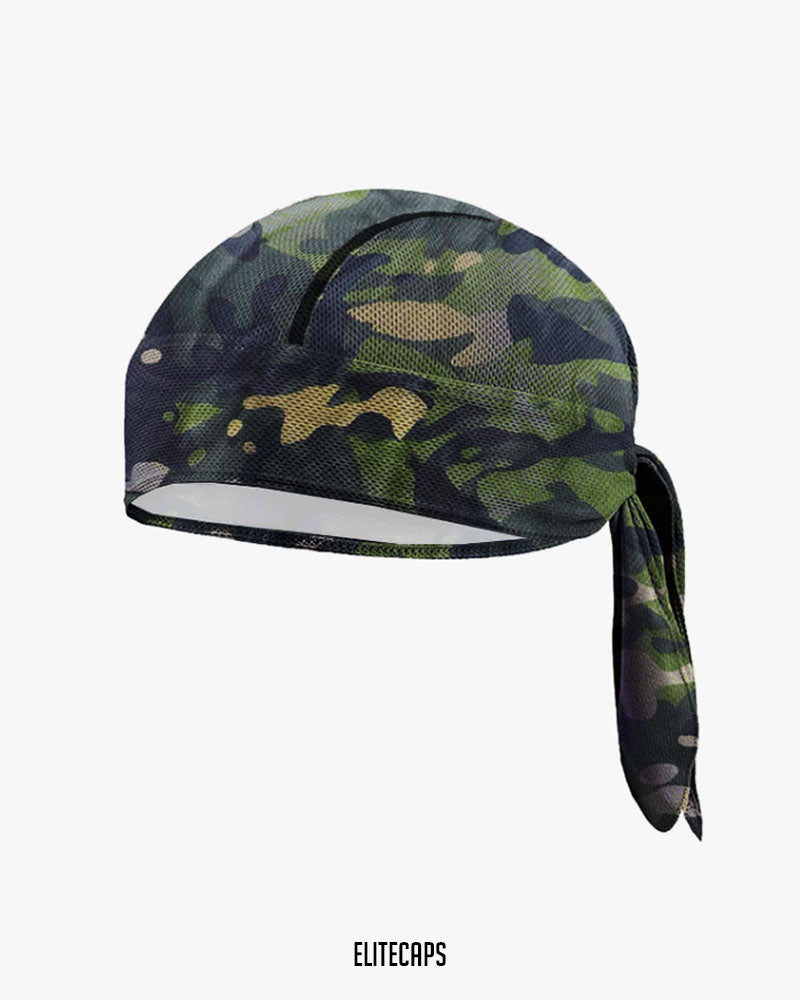 Green Camo Biker Bandana - B025