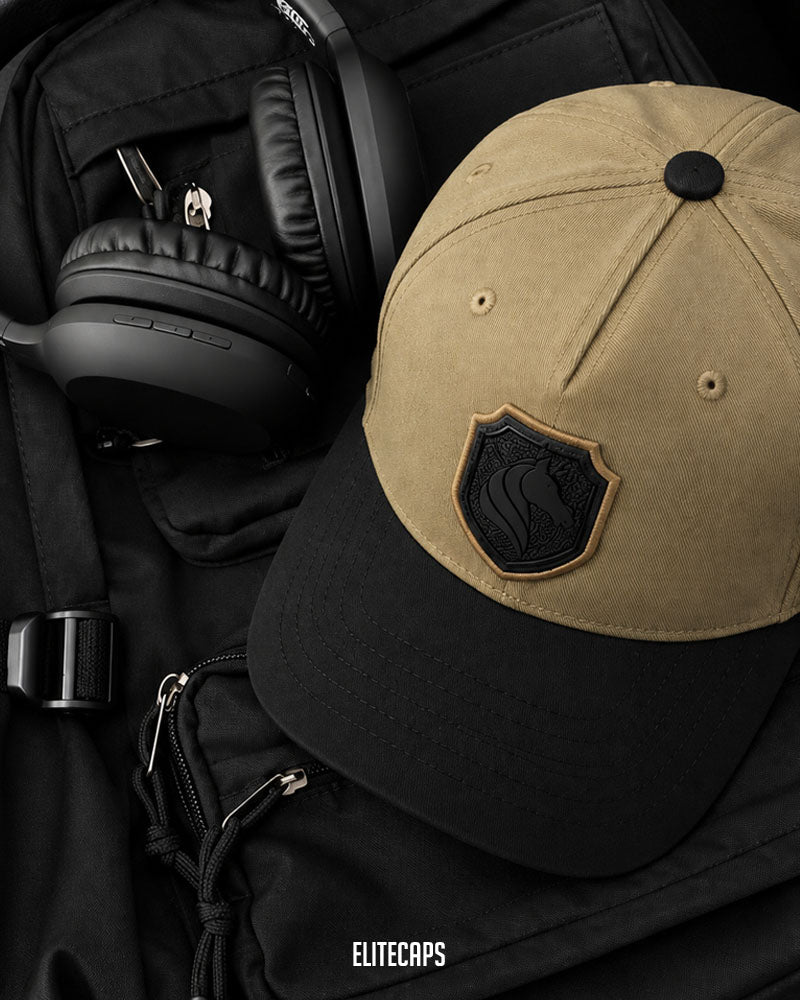 Two-Tone Beige Classic MILAN Baseball Cap - C0679