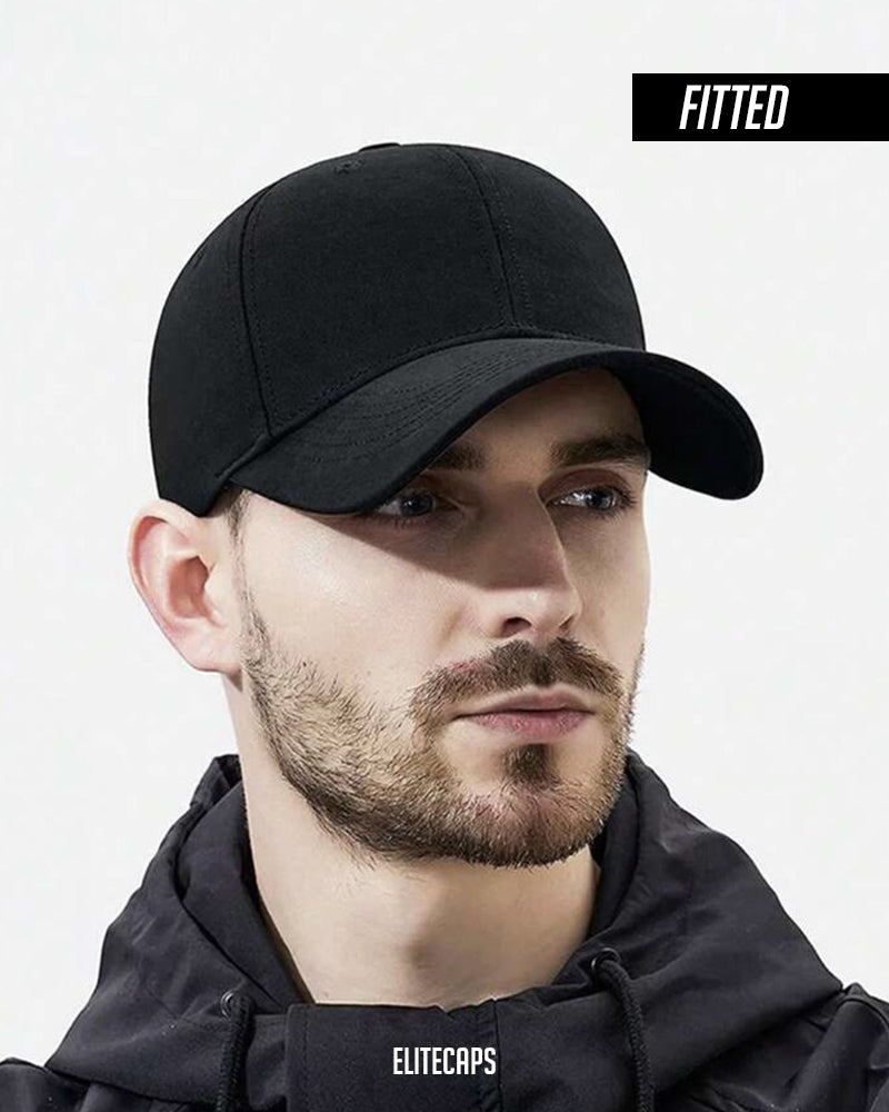 Basic Black Fitted Cap - FLEXFIT - FC002