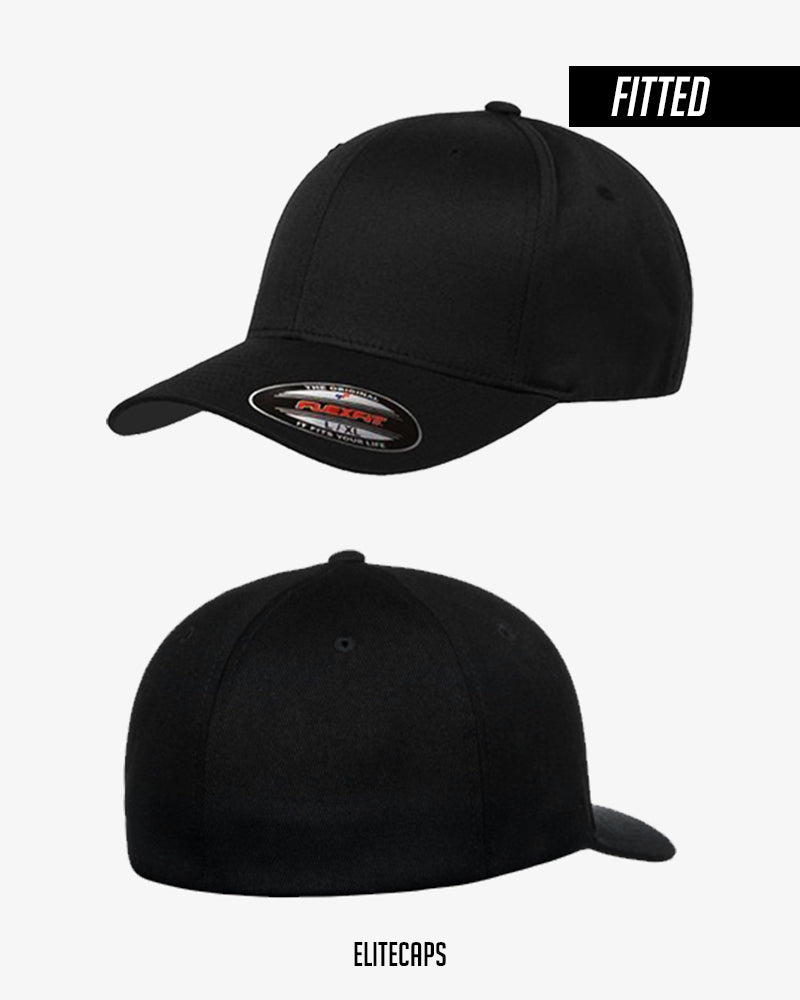 Basic Black Fitted Cap - FLEXFIT - FC002