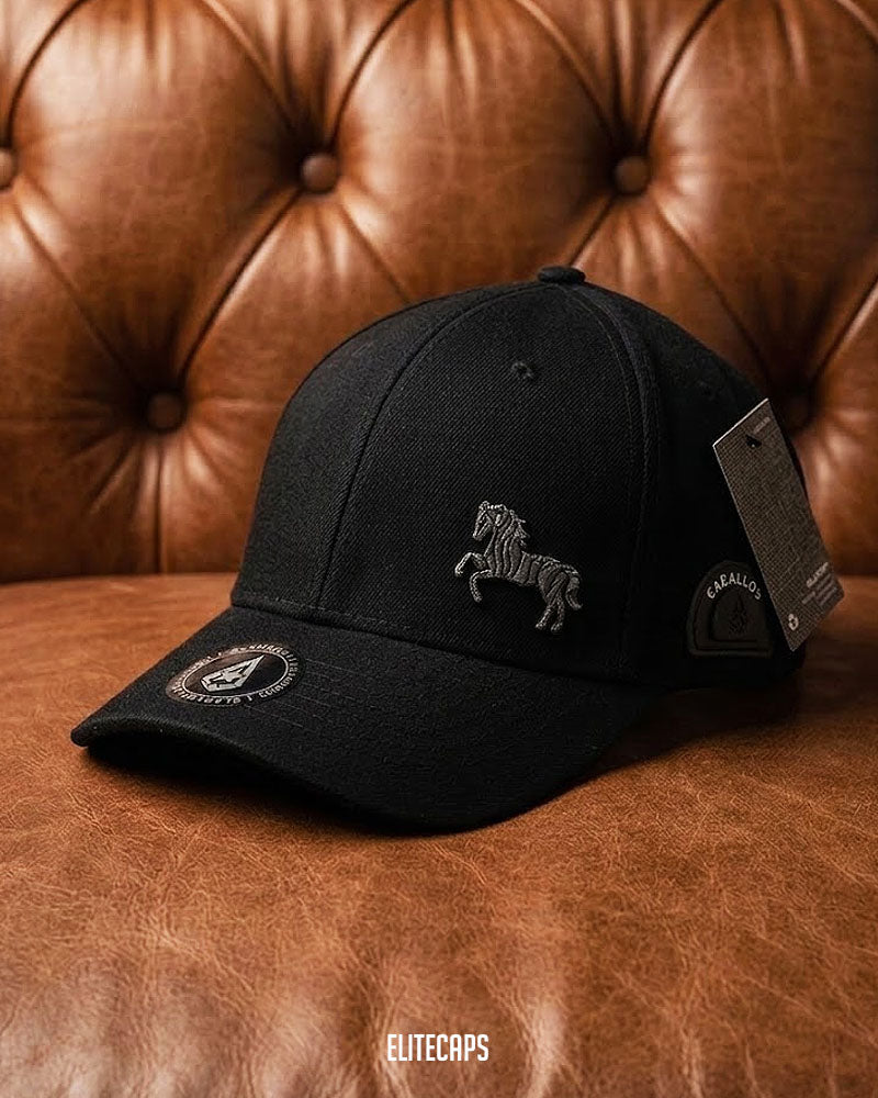 Luxury Black Horse BKT Cap - C0472