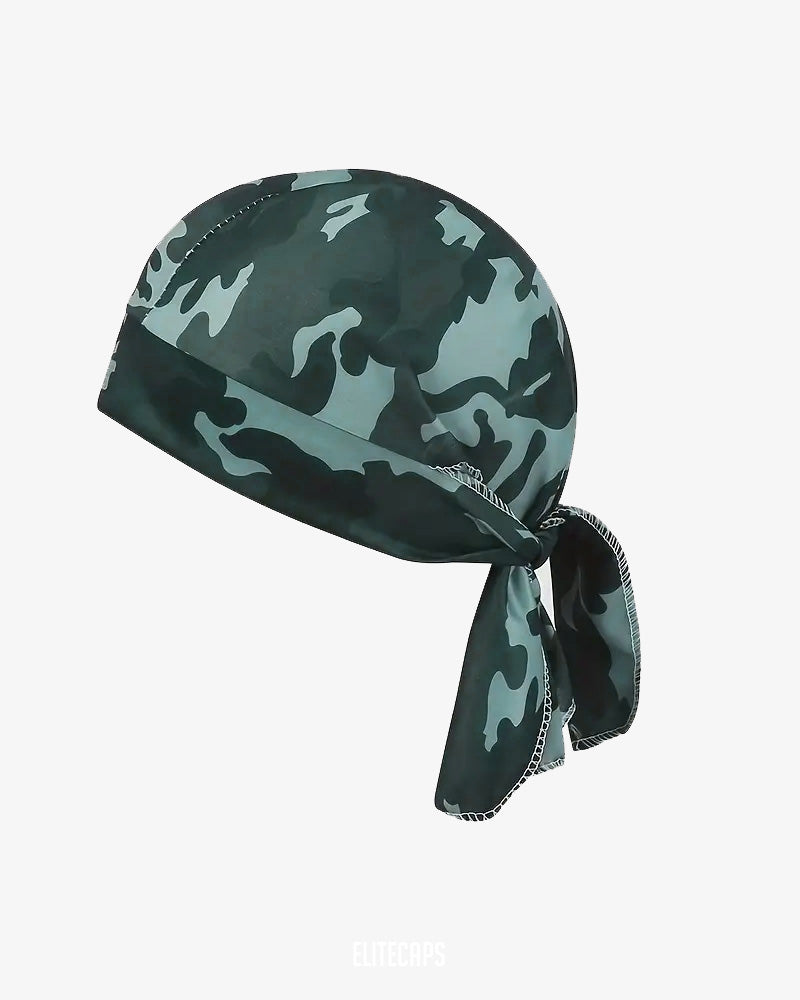 Teal Camo Biker Bandana - B004