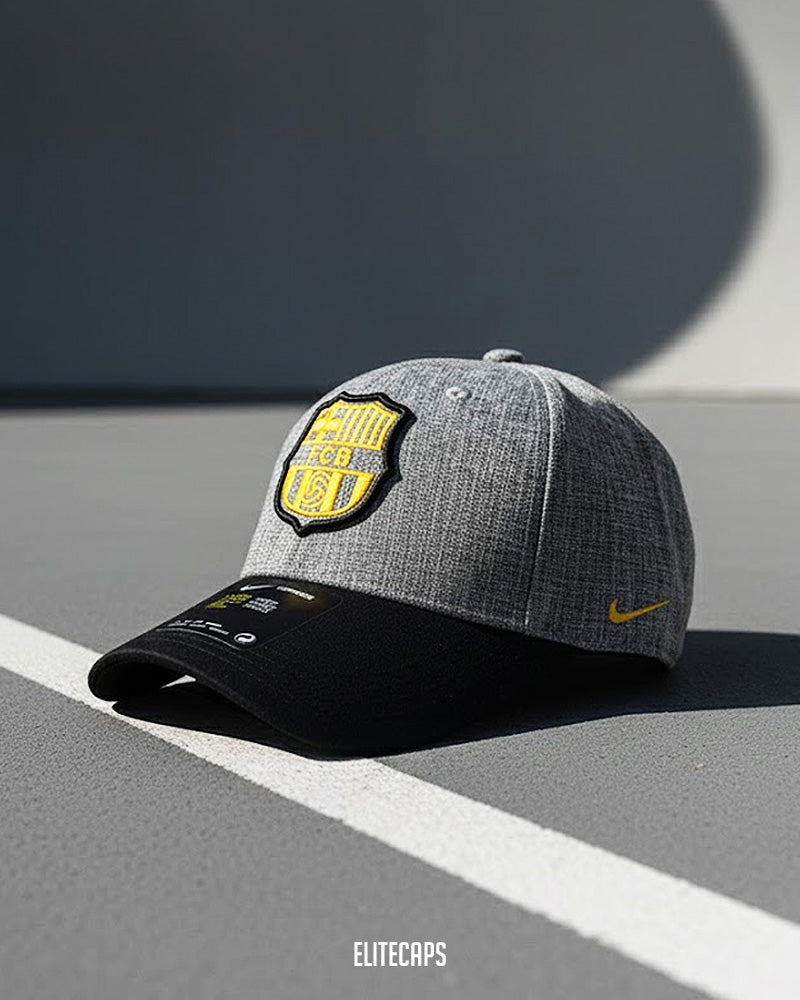 FCB-NKE Grey Two-Tone Baseball Cap - C0383