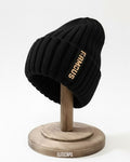 Soft Woolen Crochet Beanie (Black) - B0102