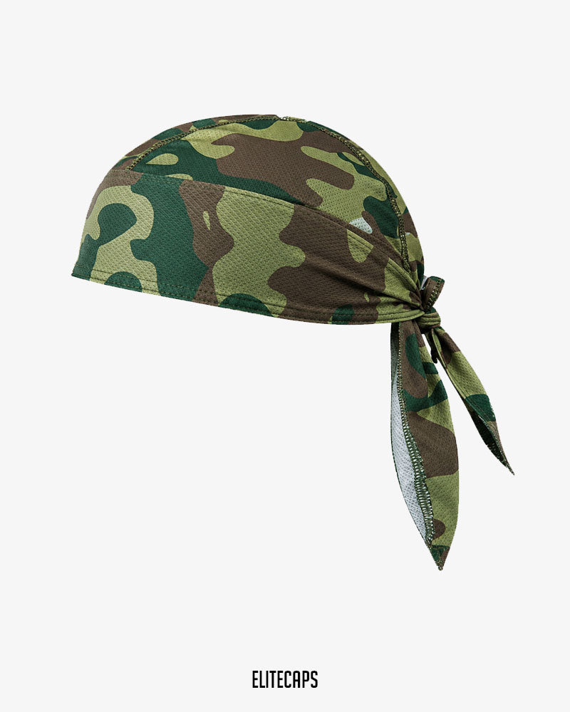 Green Camo Biker Bandana - B022