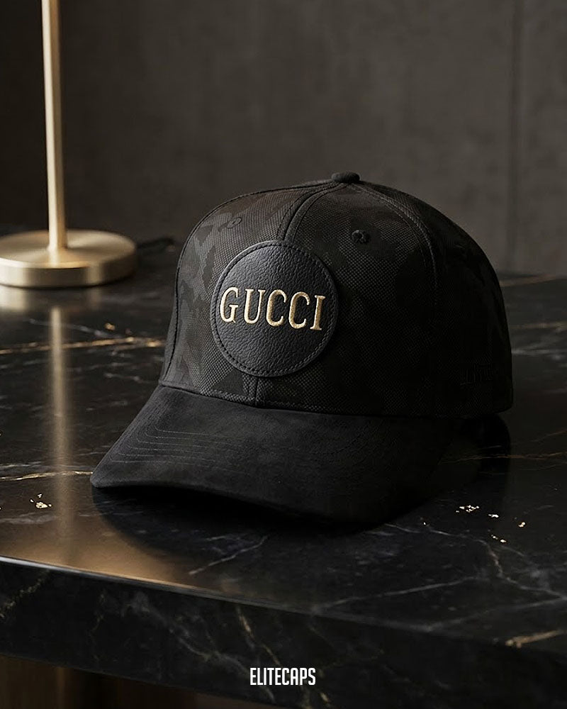 Premium GCCI Black Camo Baseball Cap - C0413 – Elite Caps