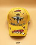 Yellow Fighter Kids Cap - KC1005