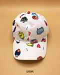 Cookie & Friends Vibrant Kids Cap (White) - KC1003