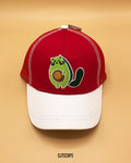 Junior Classic Red & White Net Cap - KC1007