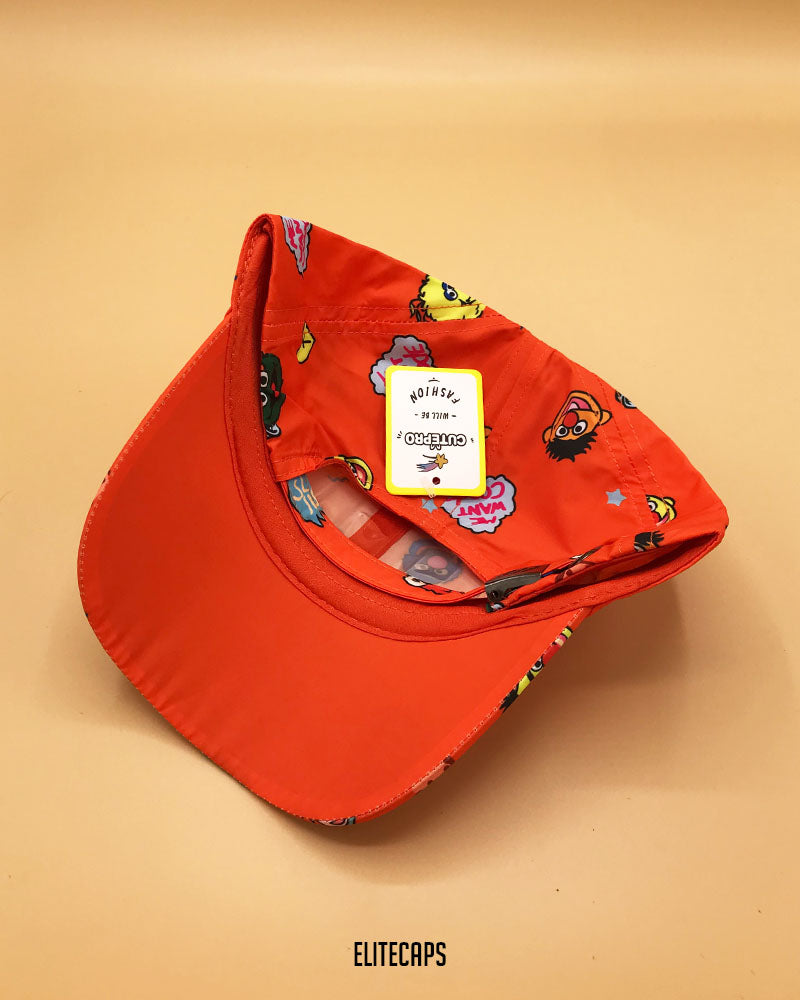 Cookie & Friends Vibrant Kids Cap (Orange) - KC1001