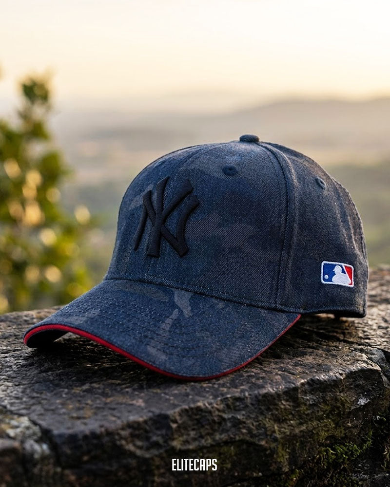 MLB Blue Denim NY Baseball Cap - C0522