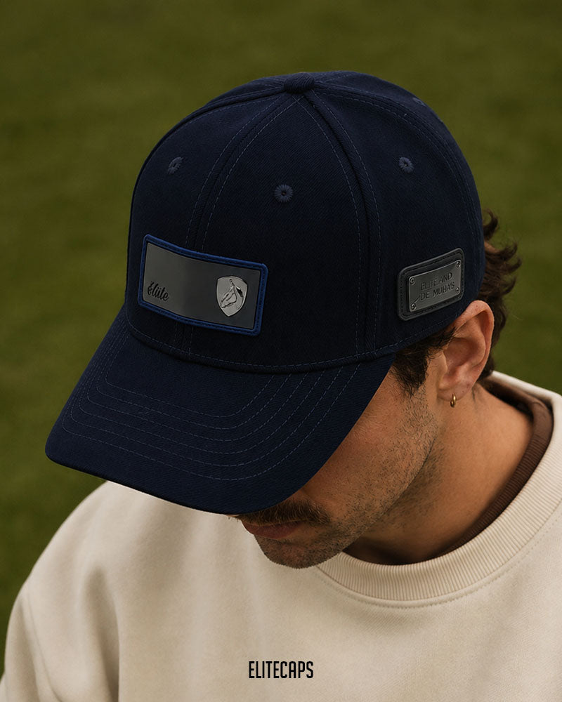 New Luxury Bold Navy Horse BKT Cap - C0633