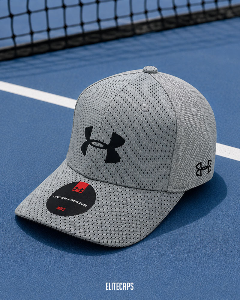 Grey UA Mesh Sports Cap - C0521