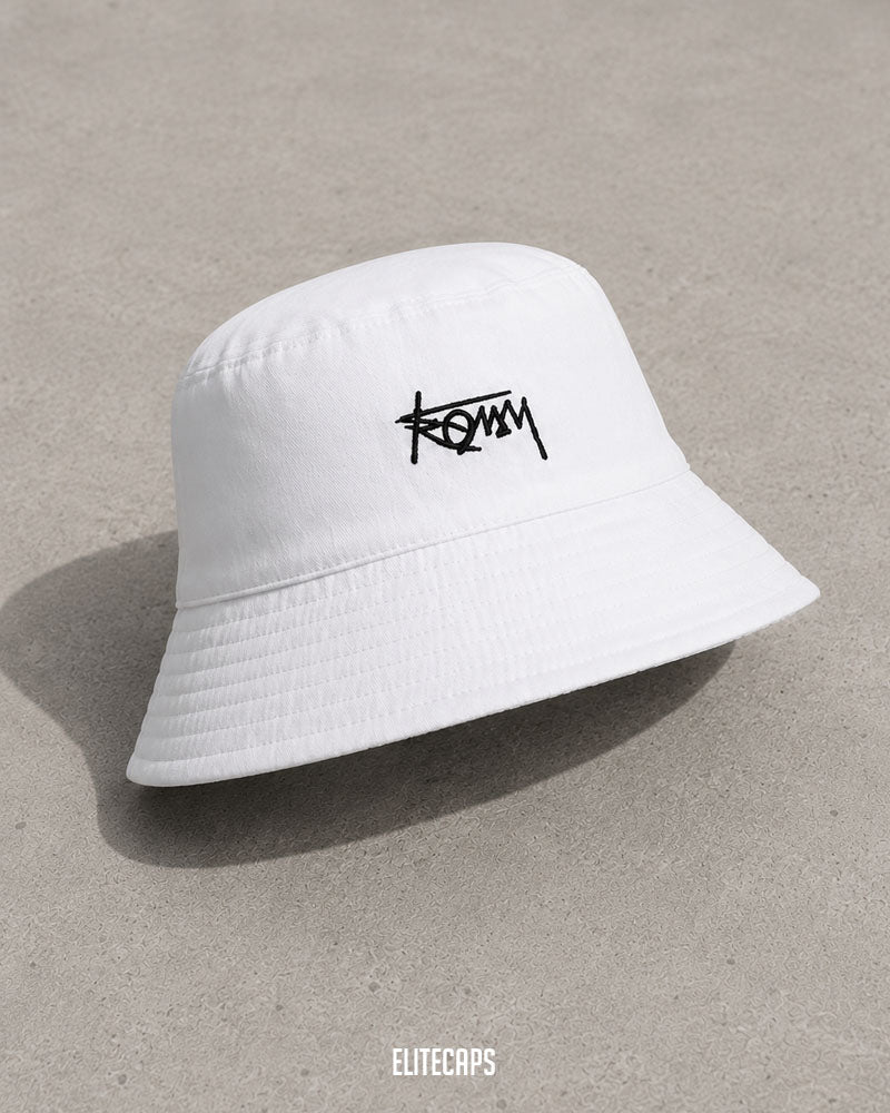 Hawaiian White Convertible Bucket Hat - H0114