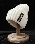 Soft Stretchy Slouchy Knitted Beanie (White) - B0102