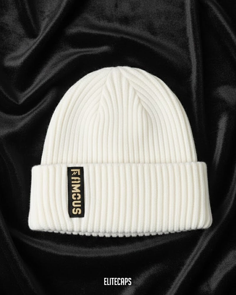 Soft Stretchy Slouchy Knitted Beanie (White) - B0102